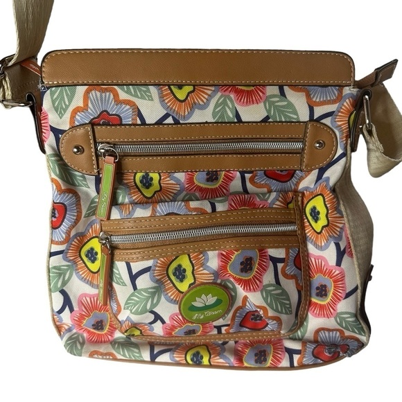 Crossbody Purse Lily Bloom Bright Colors Versatile Lots of Pockets - Picture 1 of 9